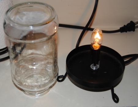 Broken Lamp and Glass Jar