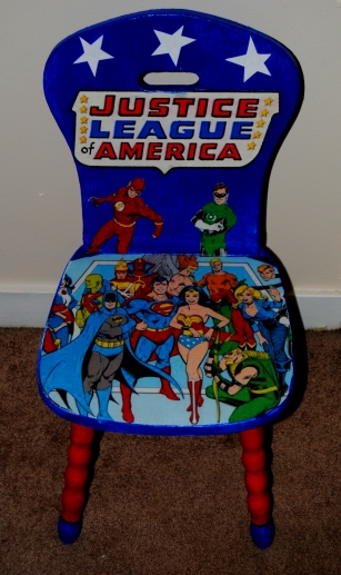 Justice League Of America Decoupage Kids Chair
