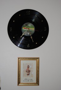 It's our earth upcycled record clock on Etsy