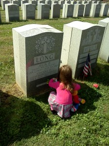 My daughter visiting her great grandparents