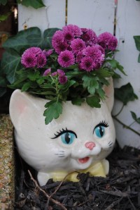 Upcycled Broken Metlox Cookie jar