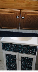 Bathroom Cabinet Makeover Before and After