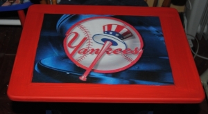 Yankees Decoupage Sports TV Tray