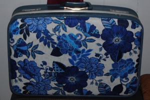 Decoupage Fabric Suitcase