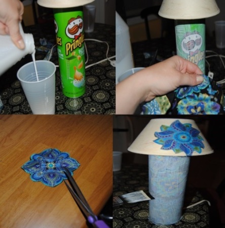 Decorative Upcycled Pringles Lamp